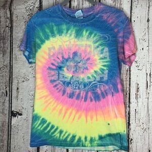 Vintage‎ Tie Dye Daytona Beach T-Shirt Size Small Crew Neck 100% Cotton Pullover